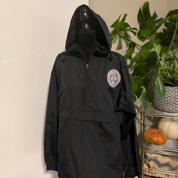 Champion Other - Houston Champion "South Side" Black Half-Zip Windbreaker – XL